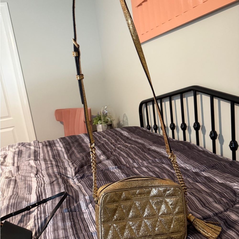Gold Crossbody Bag